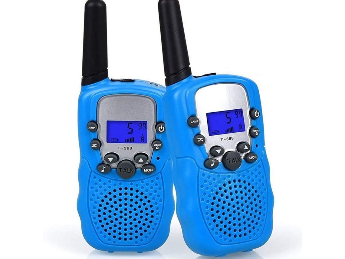 T388 Walkie Talkie Infantil 8 Canais Rádio Lanterna Infantil Walkie Aquaforge Slowmoose