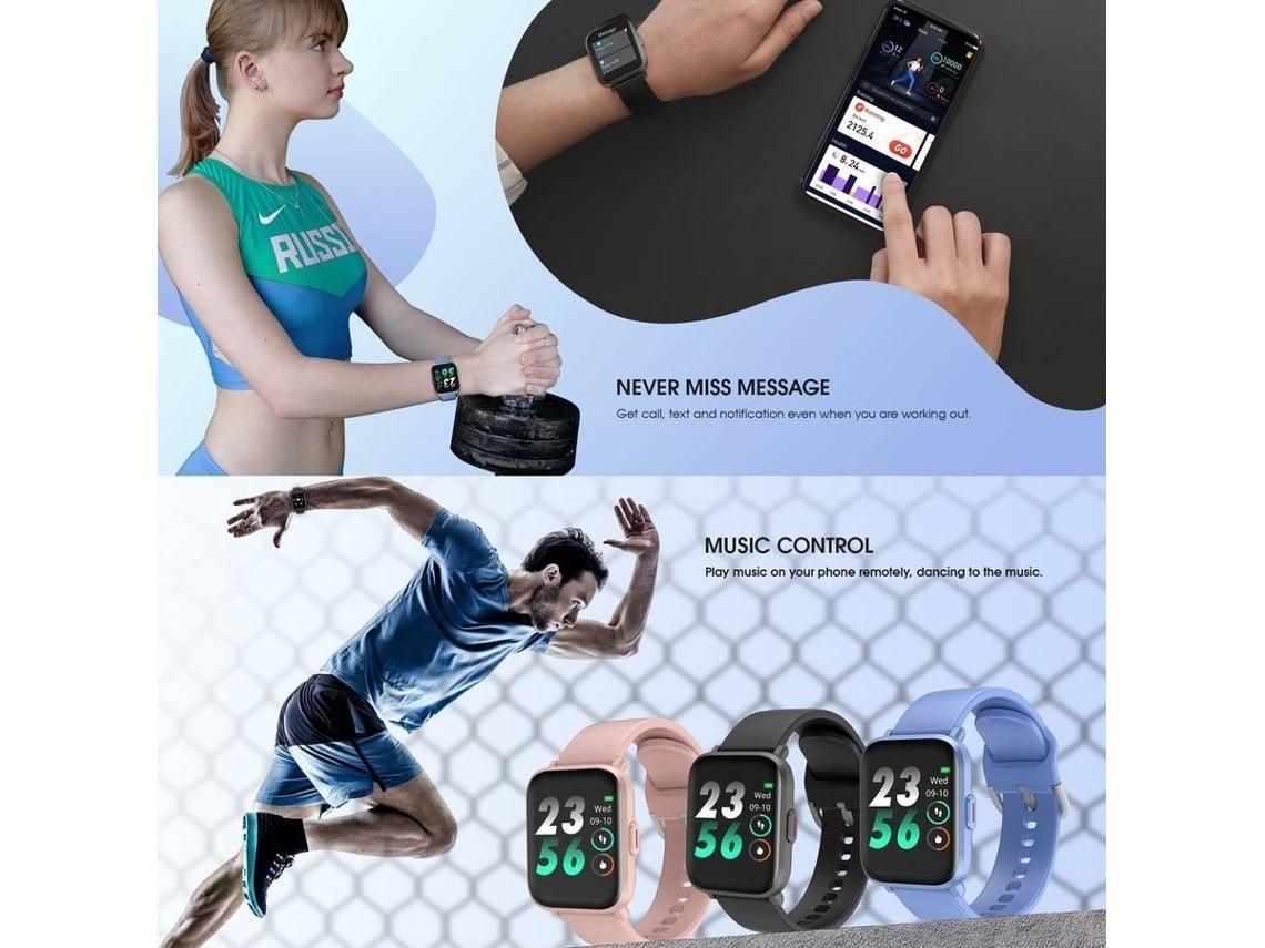 Smartwatch ALIMENTATION Yiz1028 Rosa