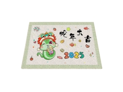 Tapete Snake Year LAXISCREED 60x90 Cm para Sorte no Ano do Sn Snake