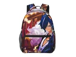 Mochila De Estudante Genshin Impact J279, Durável E Leve, Com Alça De Ombro Impermeável E Respirável. D279 Olysi Shop