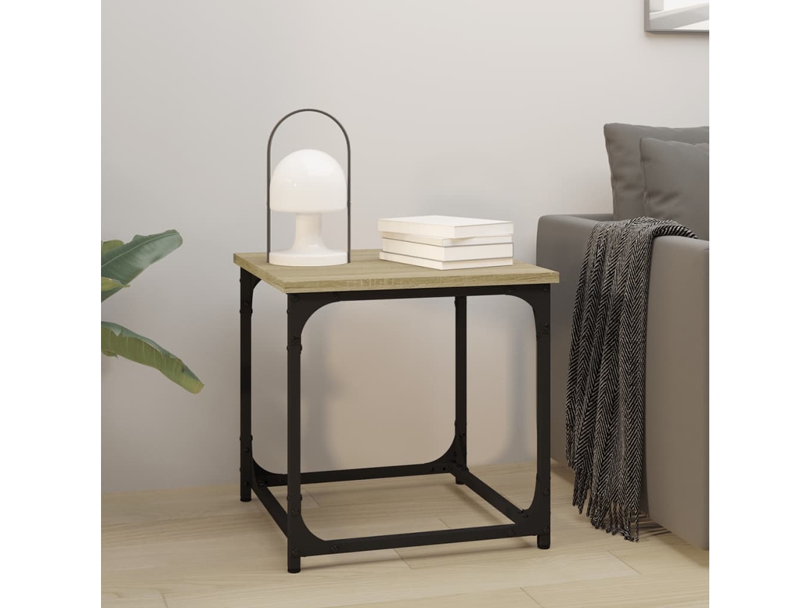 Vidaxl Mesa De Apoio 40x40x40 Cm Derivados De Madeira Carvalho Sonoma