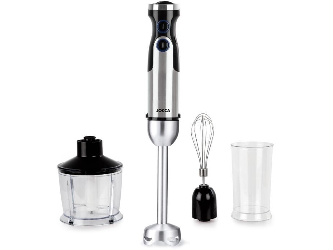 Mixador De Mergulho Jocca Com Acessórios 1200 W Preto E Cinza