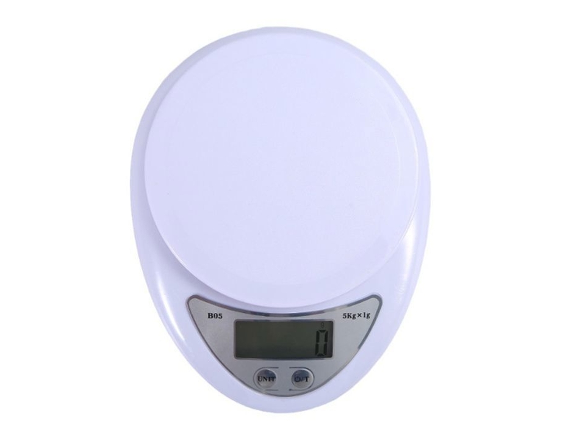 Balança AQUAFORGE 5kg/1g, Pequena, para Alimentos, Dietas, com LCD