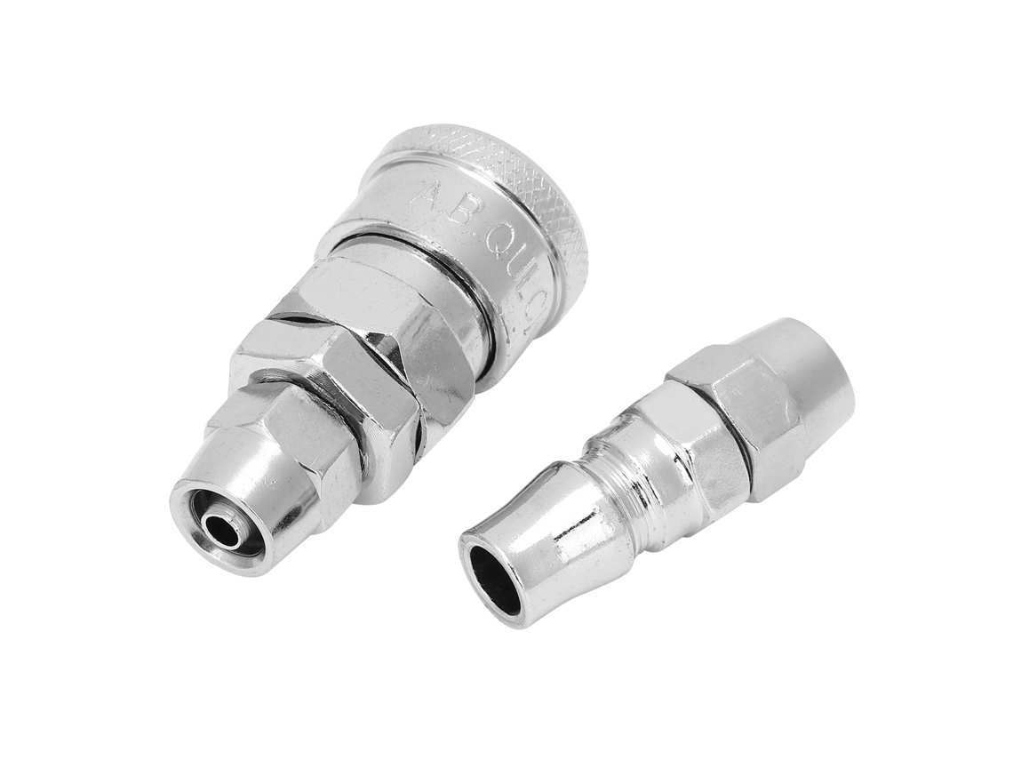 2 Peças Conector Rápido De Autobloqueio Aço Aleado Acessórios De Tubulação Neumática 20sp+20pp