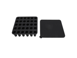 Bandejas De Gelo De Silicone Com Tampa, Fácil Liberação, Fácil Limpeza, 30 Cubos, Moldes De Gelo, Bandeja Para Coquetéis, Whisky, Bebidas, Café, Preto
