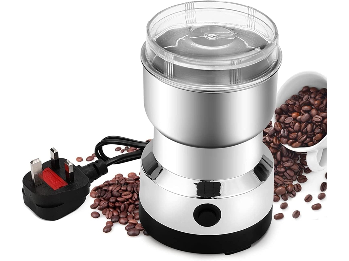 Moedor De Café Elétrico Aço Inoxidável, Para Grãos De Café, Especiarias E Nozes, Ideal Para Cozinha, Casa, Escritório E Viagens