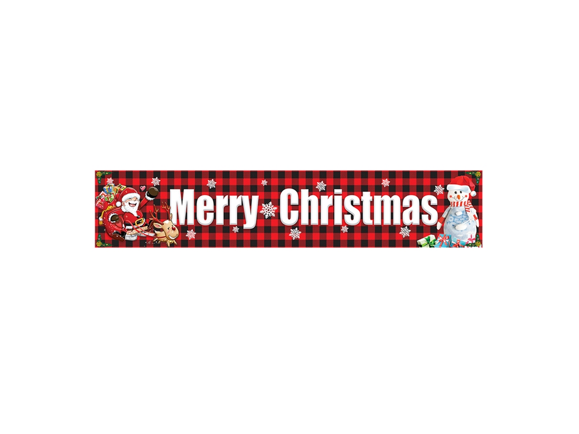 Laxiscreed Bandeira De Natal Festiva 250x48cm Para Decoração De Festa De Natal