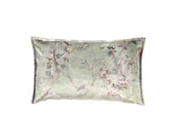 Cuscino Arredo 50x50 Fazzini In Velluto Stampato Verde Salvia