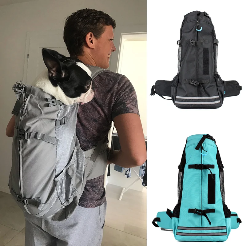 Mochila para Animais de Estimação, Respirável, Tamanho M, Preta AQUAFORGE