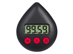 Temporizador Digital De Gota De Água Preta Para Cozinha, Chuveiro, Banheiro, Portátil, Fácil De Usar Slowmoose
