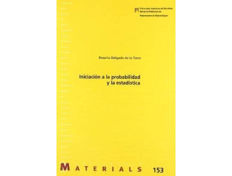 Livro Iniciación a la probabilidad y estadística de Rosario Delgado De La Torre (Espanhol)