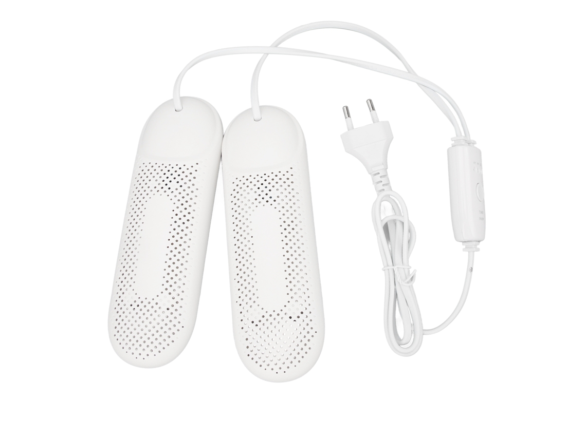 Secador De Sapatos Térmico Com Temporizador De 3 Níveis, Plugue Europeu 220-240v, Bordas Arredondadas E Orifícios De Malha, Elimina Odores E Suor