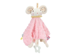 Primerox manta de Segurança Bebê Rato Rosa Cartoon com Sino e Chupeta Pelúcia Macia Brinquedo Educativo