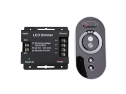 Interruptor Dimmer Led 12v 24v 18a Pwm com Controle Remoto Rf para Fita de Luz Ajuste de Brilho | S/MARCA