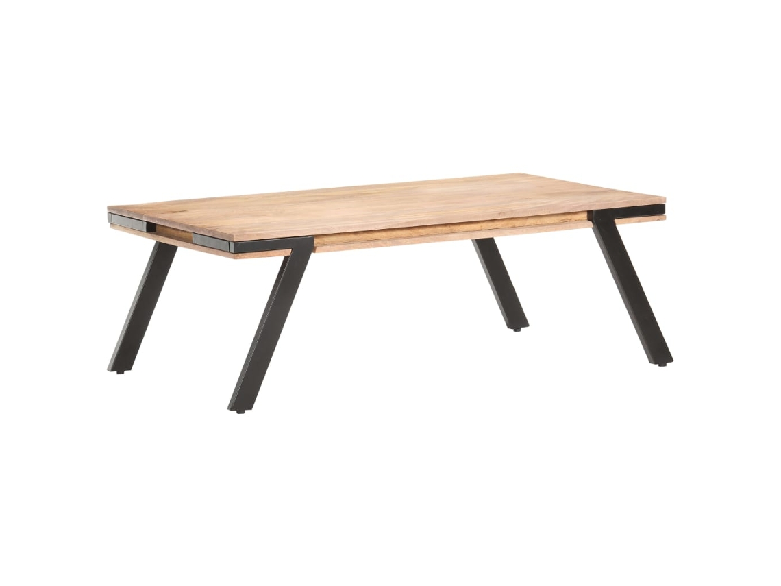 Vidaxl Mesa De Centro 114x65x40 Cm Madeira De Mangueira Maciça
