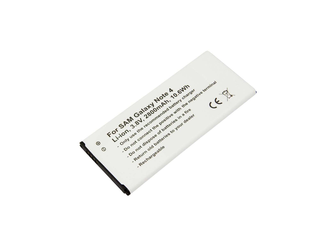 Bateria De Iões De Lítio De 2800mah Compatível Com Galaxy Note 4 3.8v Com Nfc 10.6wh Avizar
