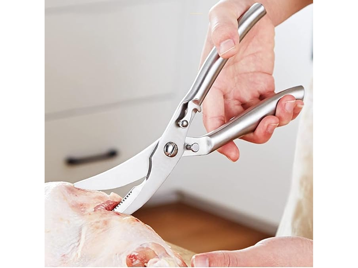 Tesoura de aço inoxidável para aves Slowmoose, tesoura de cozinha profissional