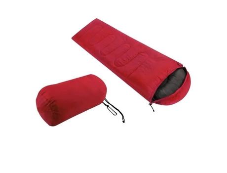 Grande Saco De Dormir Individual Quente E Macio Para Caminhadas Adulto À Prova Dágua Vermelho Outad