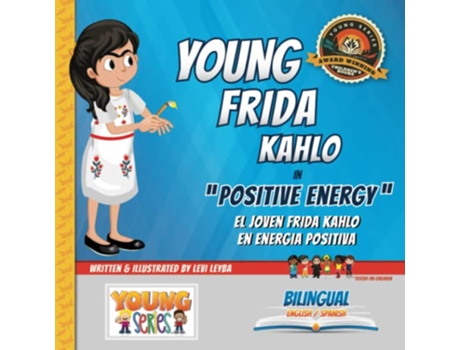 Livro Young Frida Kahlo Positive Energy de Levi Leyba (Inglês)
