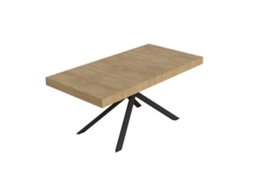 Mesa Extensível Niket 200/460x90 Cm Carvalho Natural Com Pés Antracite Itamoby