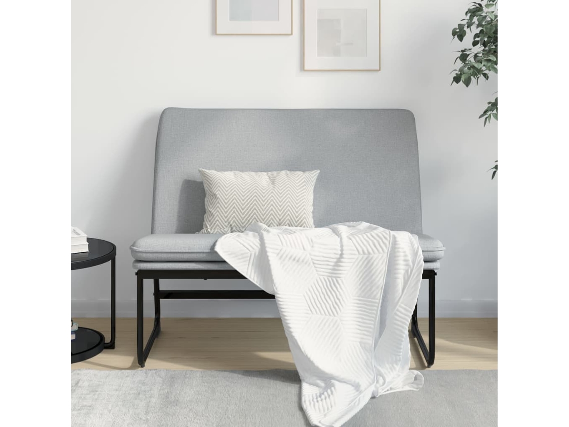 Vidaxl Banco 100x75x76 Cm Tecido Cinzento-claro