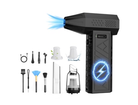 Ventilador Turbo Violento, Removedor De Poeira, Secador De Cabelo, Vento Forte, Portátil, Soprador E Sucção Perobuno