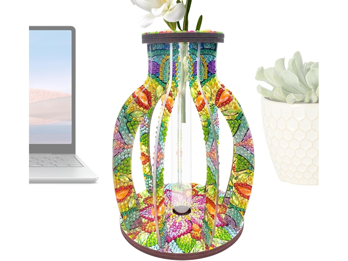 Vaso Com Pintura Em Strass Para Adultos, Artigos Decorativos | Feito À Mão