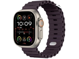 Pulseira ORYSIN Ocean Waves para Apple Watch Series 2 38mm Roxo Design Resistente e Elegante