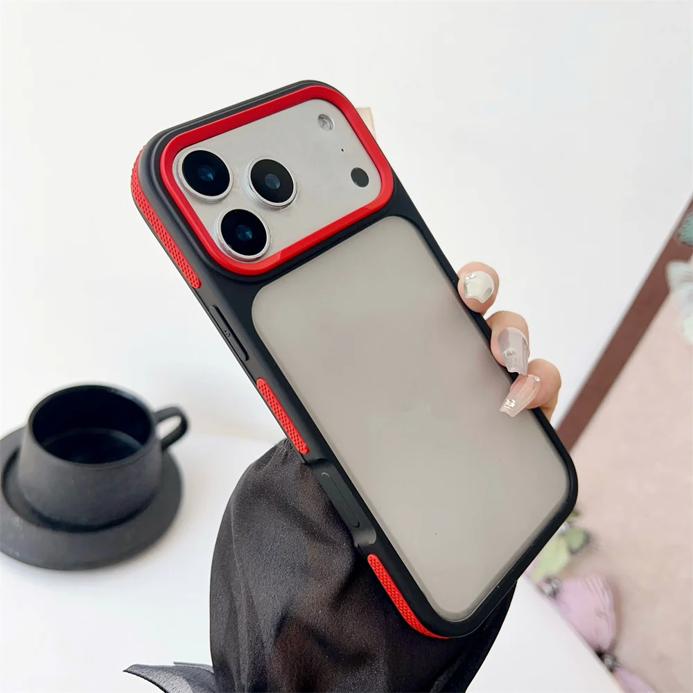 Capa De Luxo Fosca Para Iphone (iphone 11 Pro, Vermelha), Compatível Com Iphone, Capa Rígida Semitransparente À Prova De Choque.