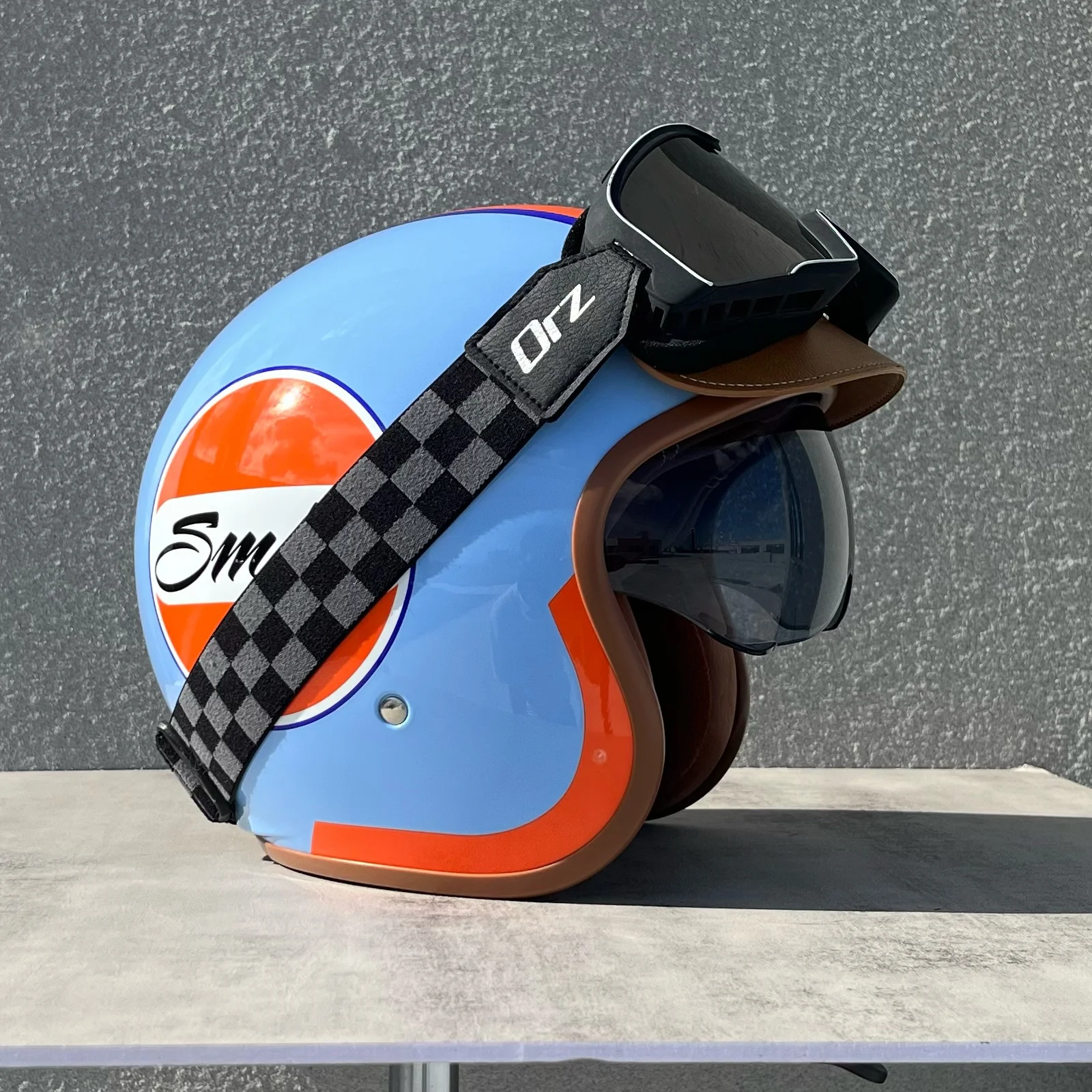 Capacete Semi-aberto (xxl) Em Abs, Com Certificação Dot E Proteção Uv.