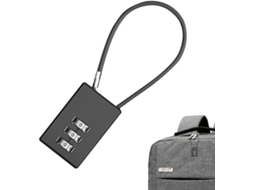 Cadeados De Cabo Para Bagagem – Combinação Mochilas, Cadeados De Cabo Com Combinação Para Bagagem Viagem, Cadeados Vista