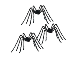 Conjunto 3 Decoração De Aranha De Halloween Vidaxl Preto Poliéster (200 Cm)