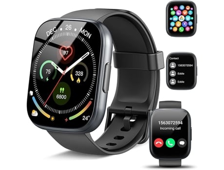 Relgio Inteligente Para Homem E Mulher Com Chamadas Bluetooth, 1,95, Rastreador De Atividades Prova De Gua Ip68 Para Android E Ios Jaicom