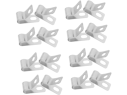 Conjunto De 20 Presilhas De Cabo Em Aço Inoxidável, Resistentes A Altas Temperaturas, Para Organização De Cabos Ethernet E De Tv Gokoco