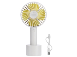 Ventilador Portátil N9 Mini Usb Carregável Silencioso Cinza