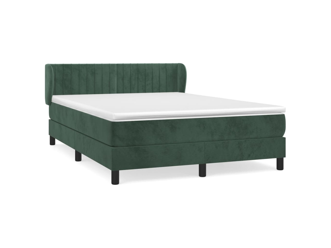 Box Spring Bed, Box Spring Beds Vidaxl Verde Veludo (140 X 200 Cm)