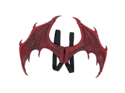 WalshLXq Adereços de Asa de Dragão para Decoração de Festas, Carnaval, Fantasia, Cosplay, Halloween (Vermelho)