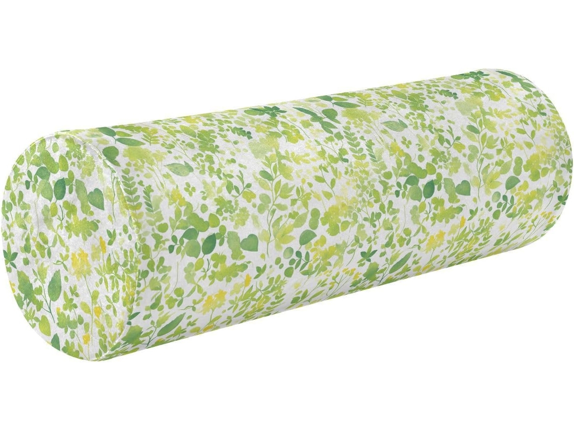 Almofada Cilíndrica Frodotgv em Aquarela com Capa Removível para Dormir e Aliviar Dores. Fácil de Limpar