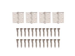 4pcs Manguiras de Porta de Aço Inoxidável com Rolamento Quadrado 24 Parafusos