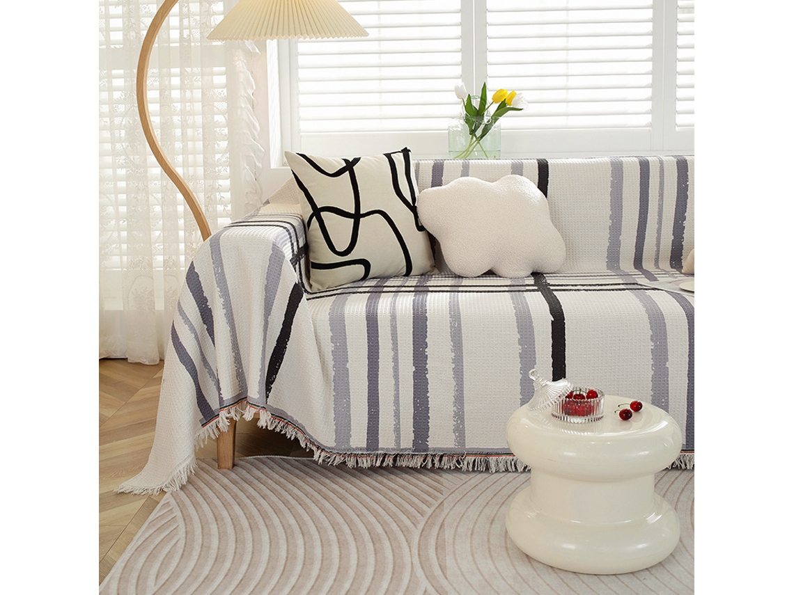 Protetor de Almofada de Sofá com Capa de Assento Antiderrapante Padrão 15-180X260Cm LUUCOZK