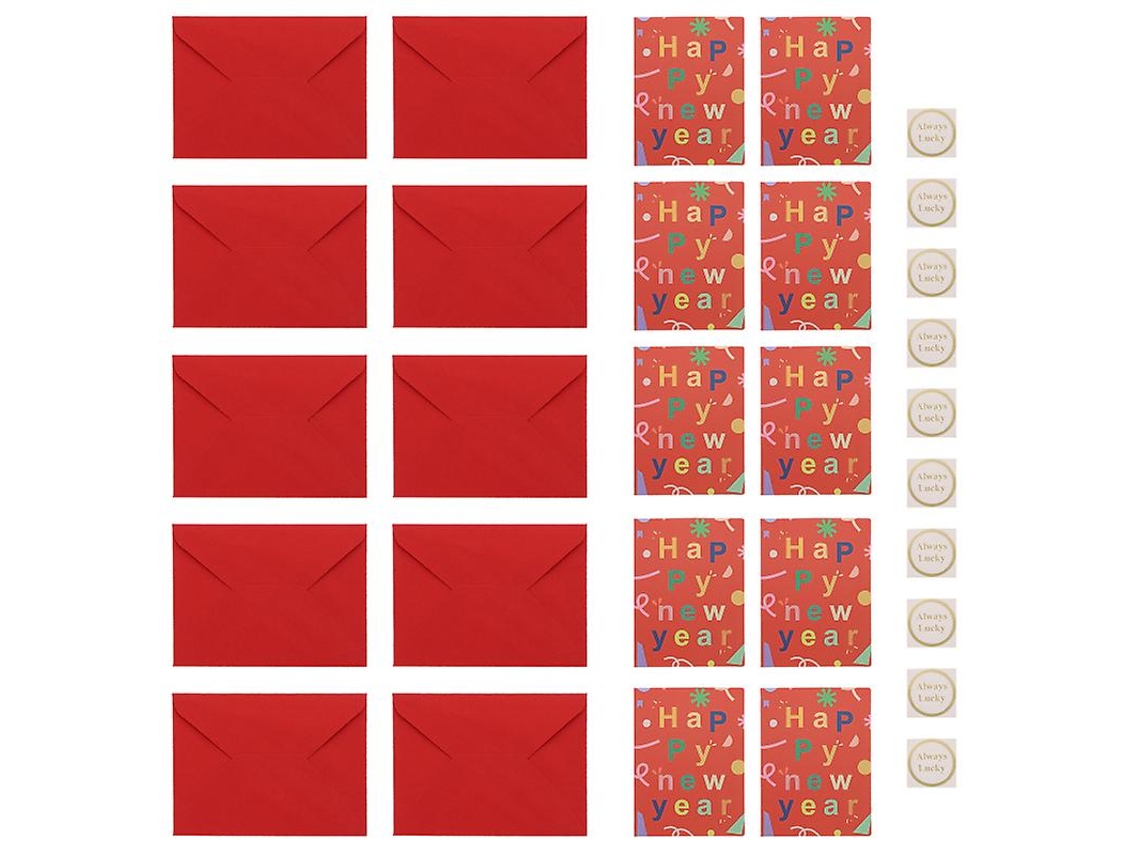10pcs Cartões De Festa De Ano Novo Allinless