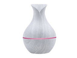Perfumador Em Vaso De Madeira Branca*