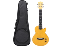 Ukulele Elétrico De 23 Polegadas, Instrumento De Cordas De Madeira