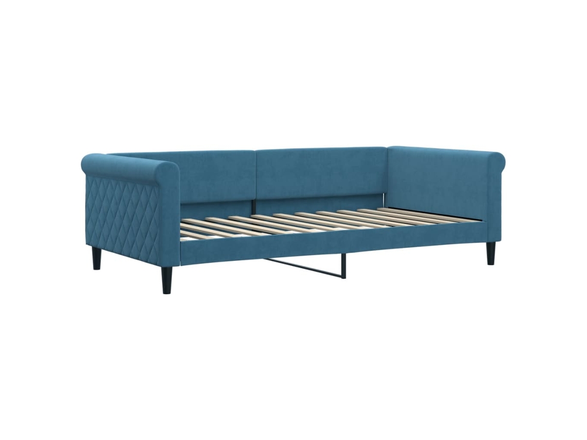 Day Bed, Day Beds Vidaxl Azul Veludo (100 X 200 Cm)