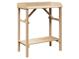 Conjunto 1 Suporte Para Plantas Vidaxl Castanho Madeira De Pinho Maciça (75 X 40 X 90 Cm)