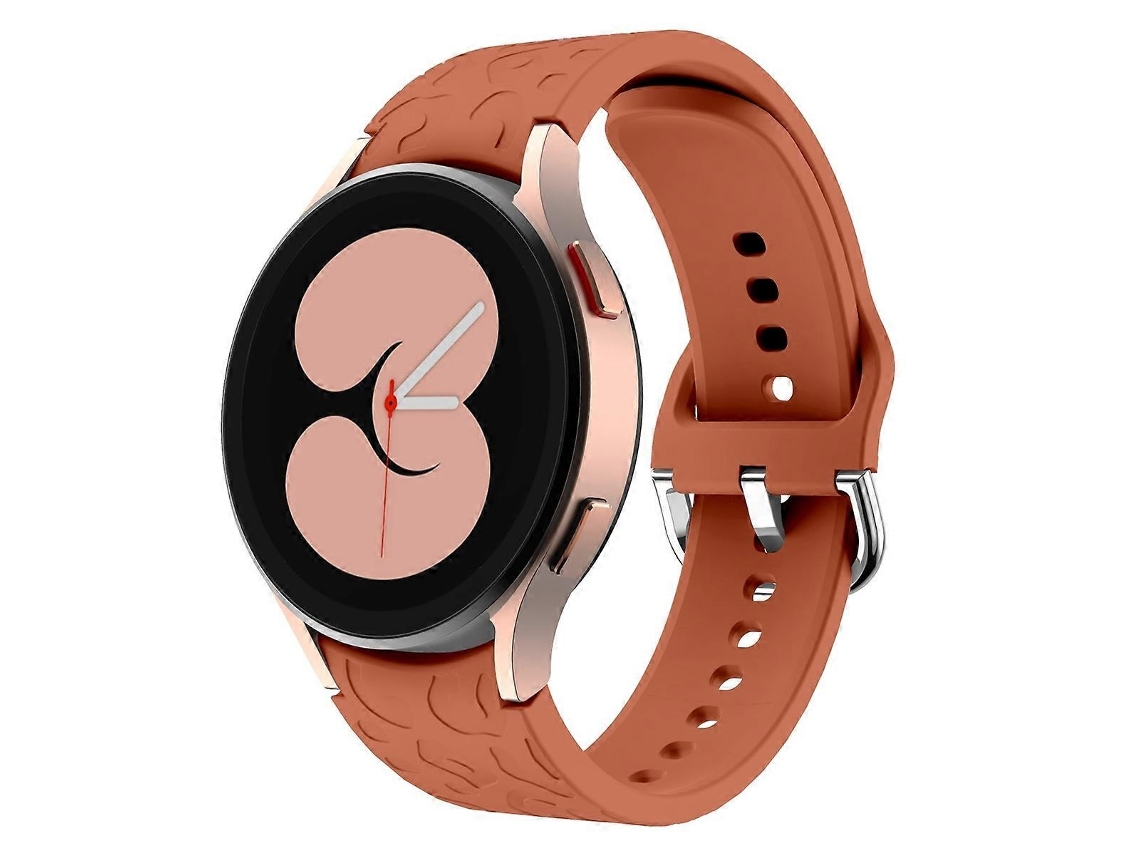 Pulseira De Silicone Com Estampa De Leopardo Em Relevo Para Samsung Galaxy Watch 6