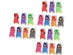 21 Peças Koinobori Poisson Suspenso Decoração Japonesa Drapeau De Étanche Pour Fête Ornamentos De Re