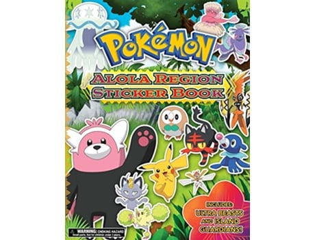 Livro Pokemon Alola Region Sticker Book de The Pokemon Company International (Inglês)