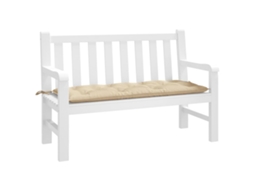 Vidaxl Almofadão P/ Banco De Jardim 120x50x7 Cm Tecido Oxford Bege