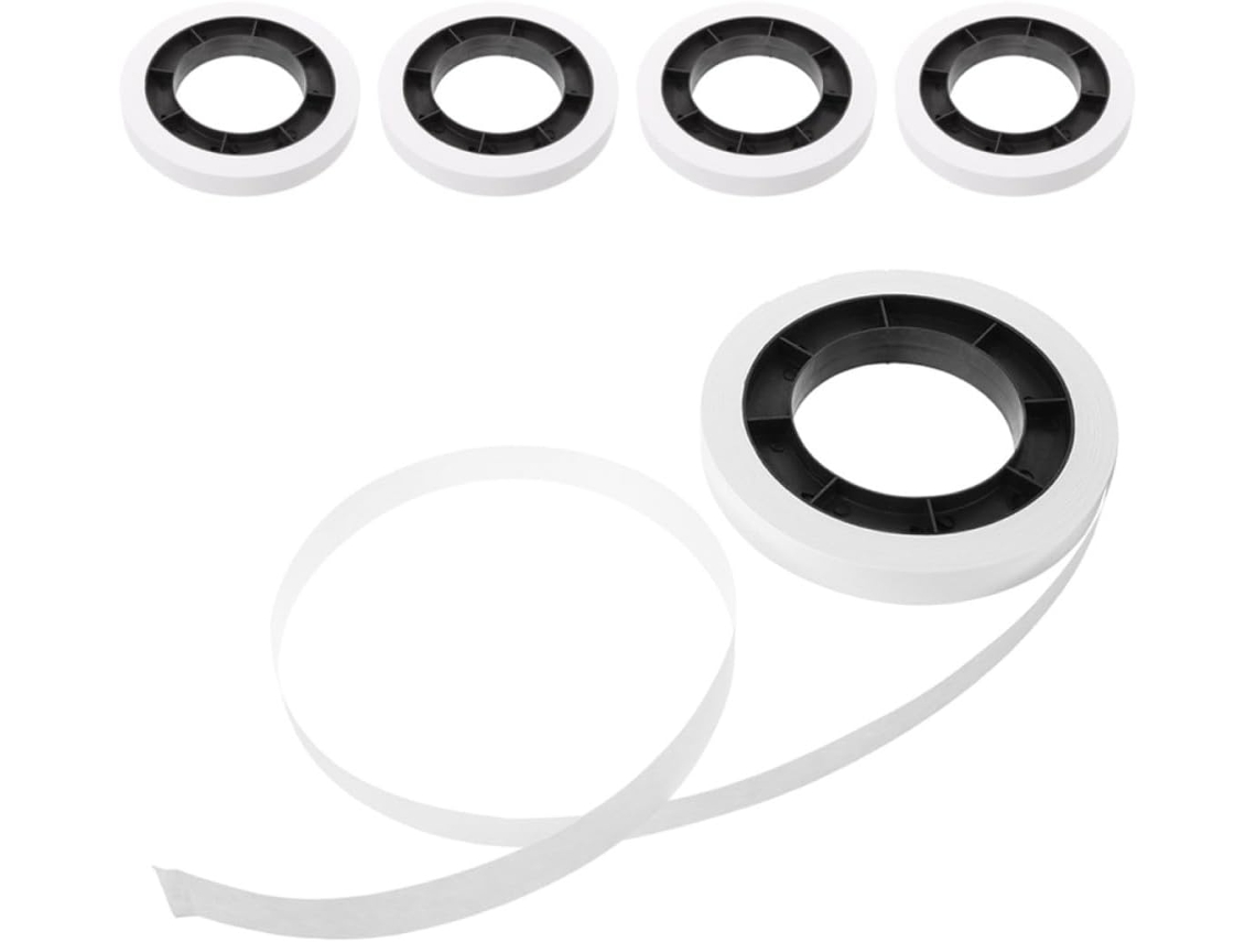 Fita Para Cédulas Vaguelly, 5-rolos Com Encaixe Seguro E Design De Disco Redondo, Ideal Para Supermercados E Lojas De